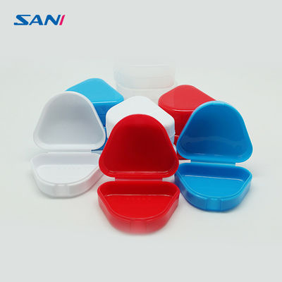 Ein guter Preis. Rote Plastikgebiss-Halter-Behälter des mouthguard-Behälter-Kasten-17g Online