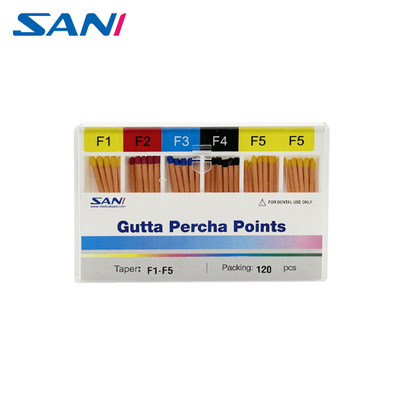 Dental Endodontik Gutta Percha Punkte Taper 02/04/06/F1-F5 mit CE-Zertifikat