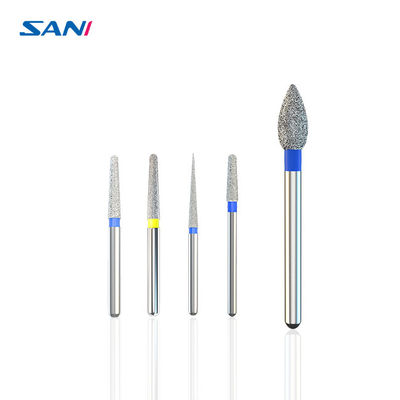 Zahnmedizinische polnische Geschwindigkeit Handpiece Büro-Edelstahl-11mm FG Diamond Bur Set For High